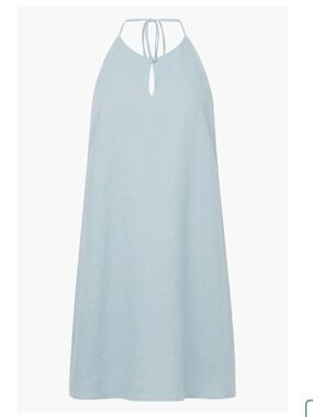 Onia Light Blue Halter Mini Dress